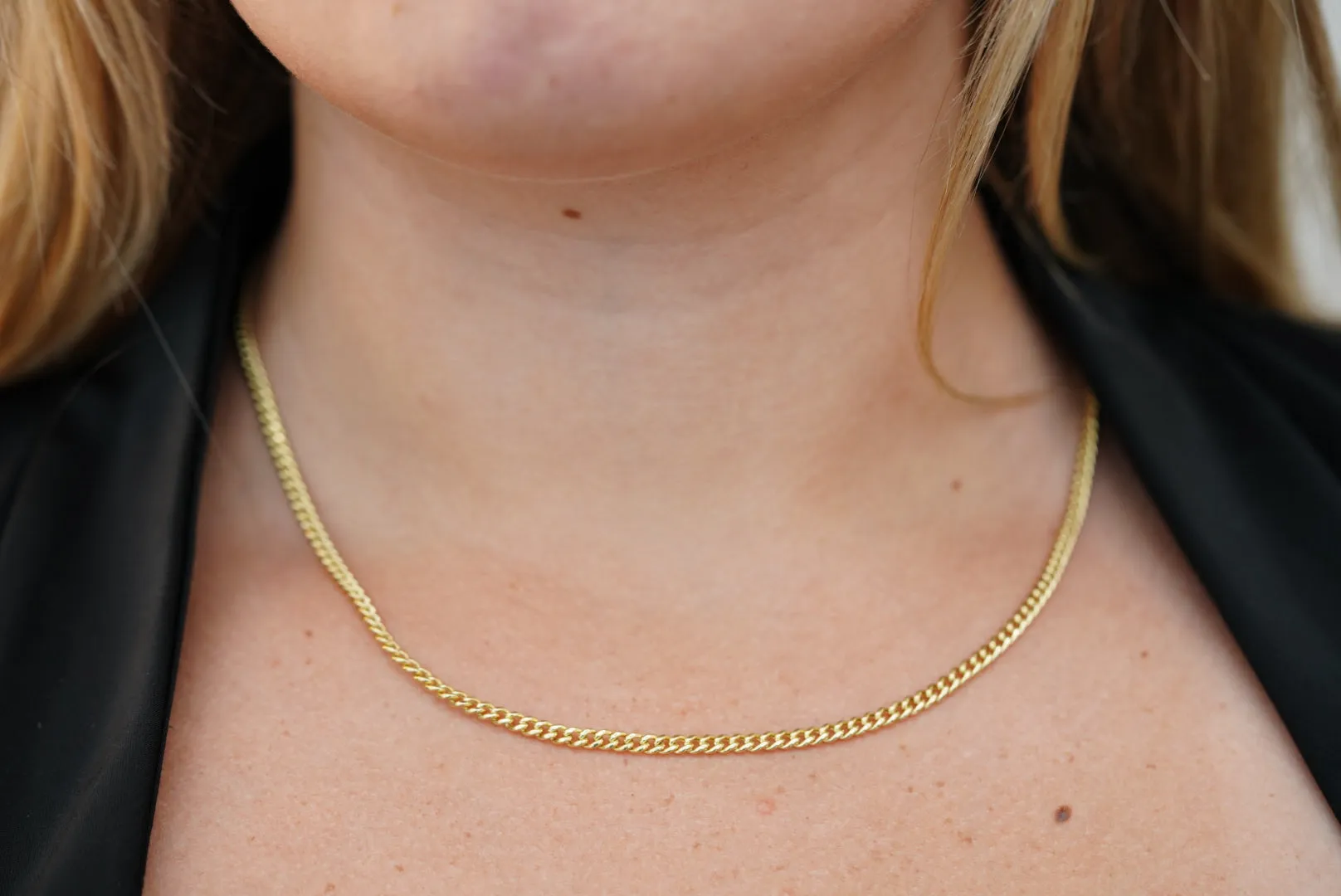 10k Timeless Elegance – Medium Hollow Cuban Link Chain Crafted for Bold, Refined Style
