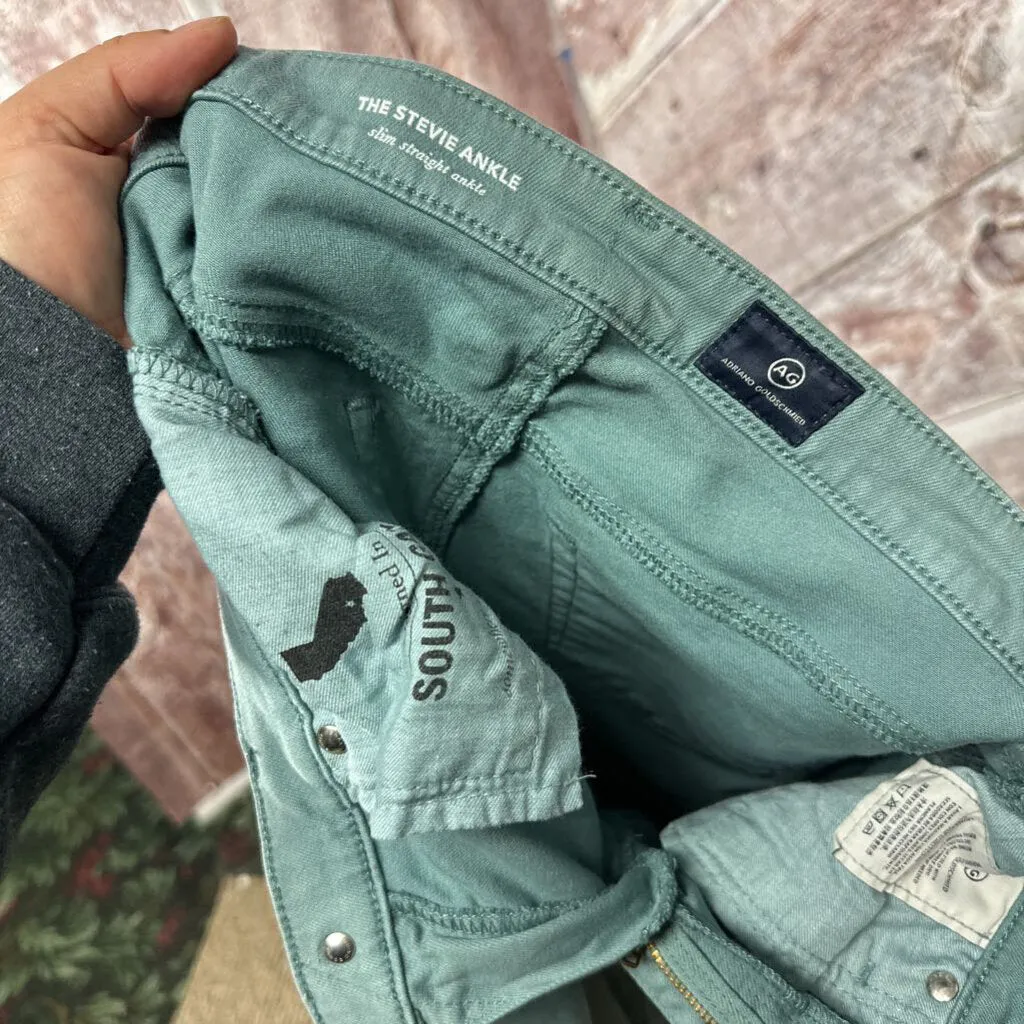 ADRIANO GOLDSCHMIED SEAFOAM SKINNY JEANS SZ 26/4 D2C