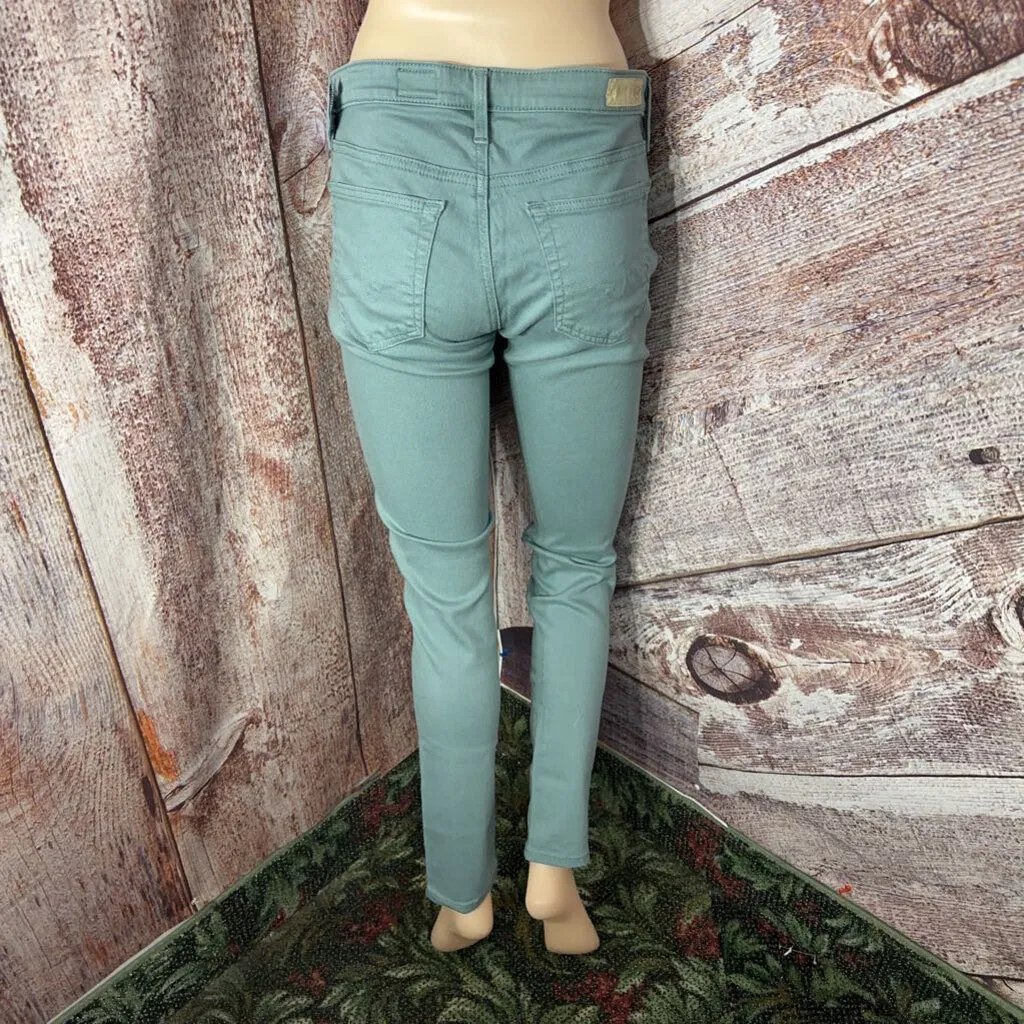 ADRIANO GOLDSCHMIED SEAFOAM SKINNY JEANS SZ 26/4 D2C