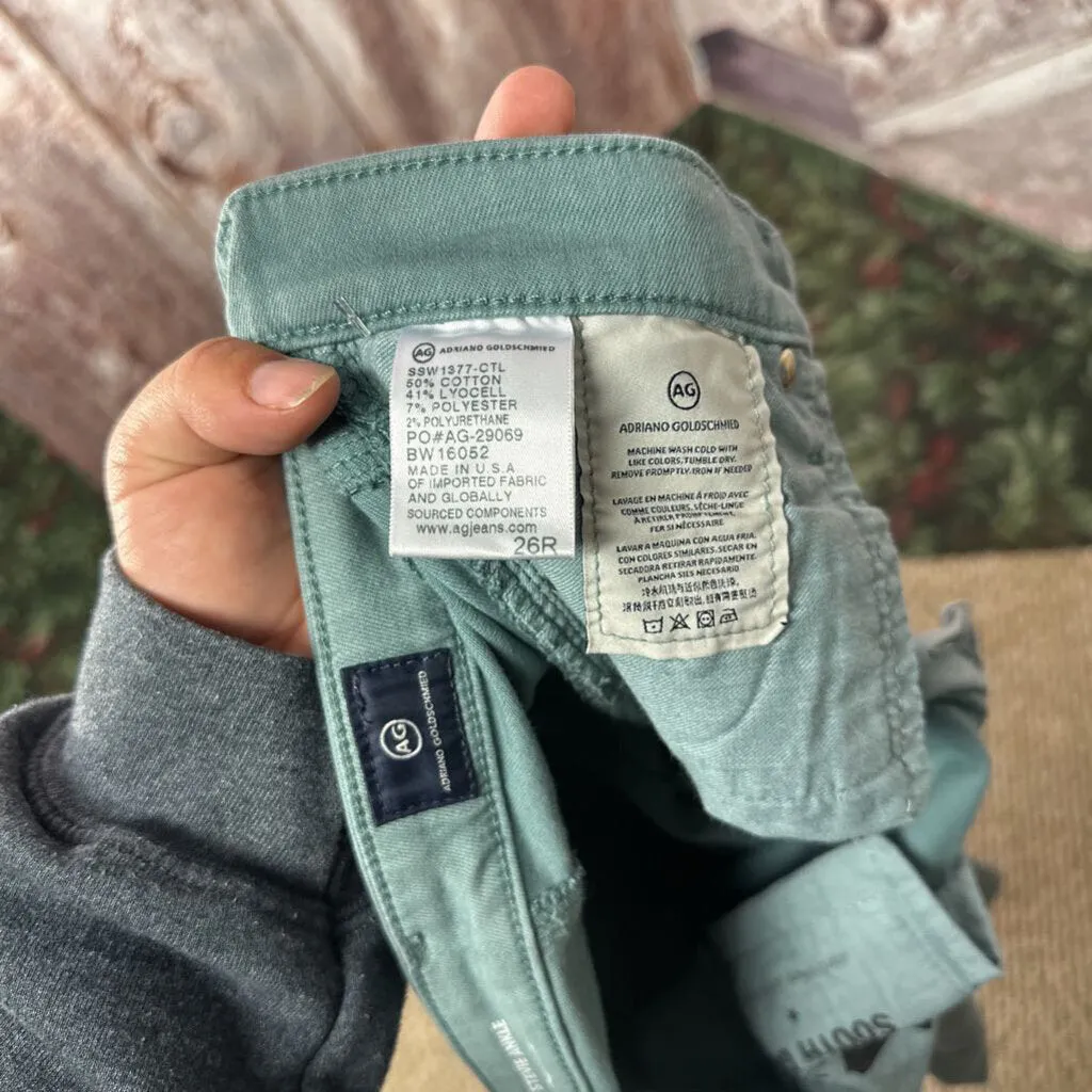 ADRIANO GOLDSCHMIED SEAFOAM SKINNY JEANS SZ 26/4 D2C