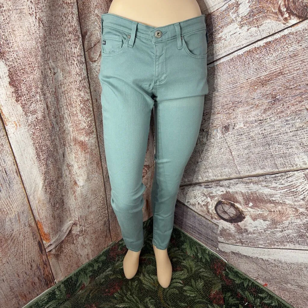 ADRIANO GOLDSCHMIED SEAFOAM SKINNY JEANS SZ 26/4 D2C