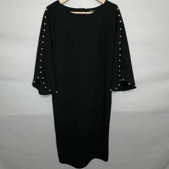 Allen Kay Midi Dress Size 14 - Black