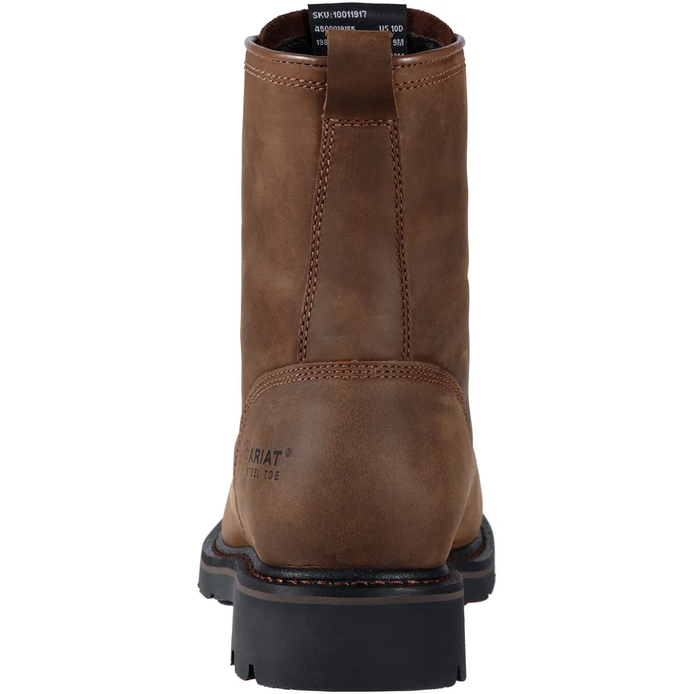 CASCADE 8-INCH WIDE SQUARE TOE BOOT - 200-Brown | Ariat 10011916