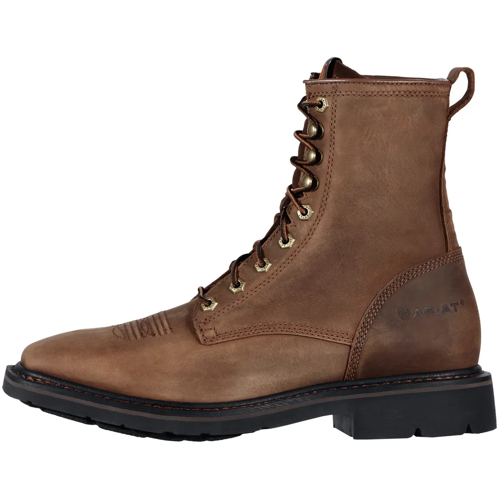 CASCADE 8-INCH WIDE SQUARE TOE BOOT - 200-Brown | Ariat 10011916