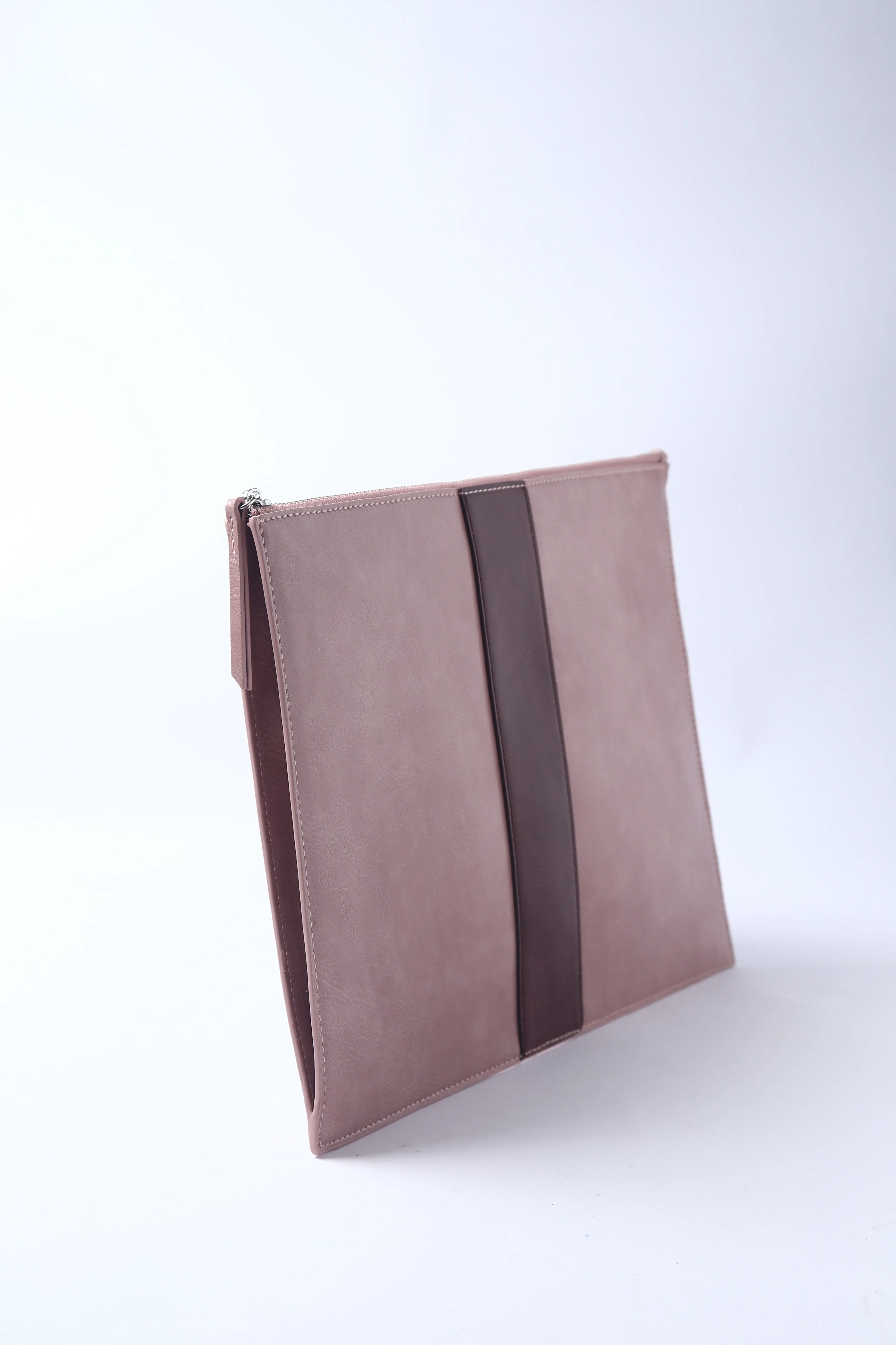 Dusty Pink PU Vegan Materials Large Clutch Wallet Unisex