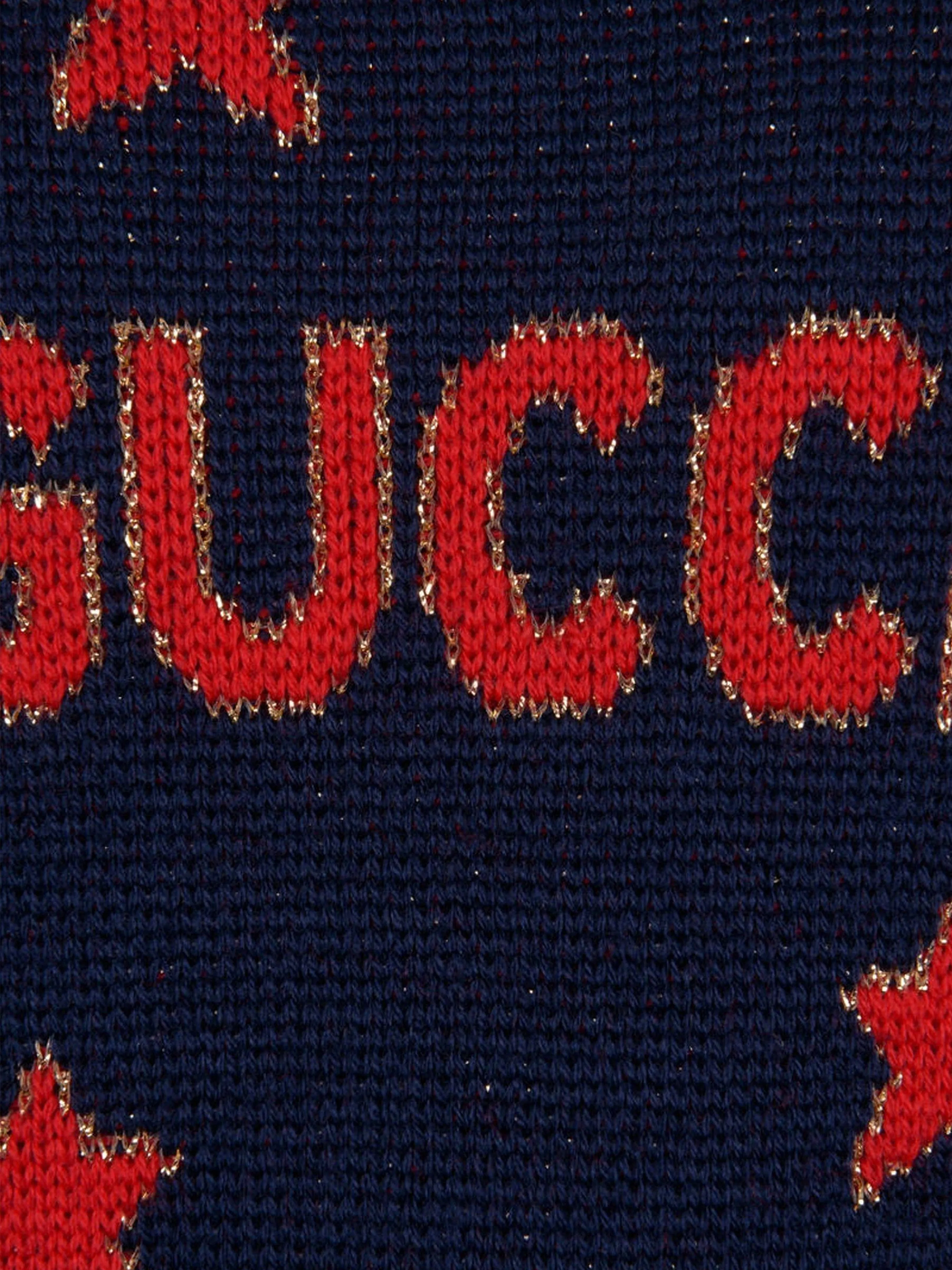 Gucci Baby Girls Wool Knitted Stars Jumper