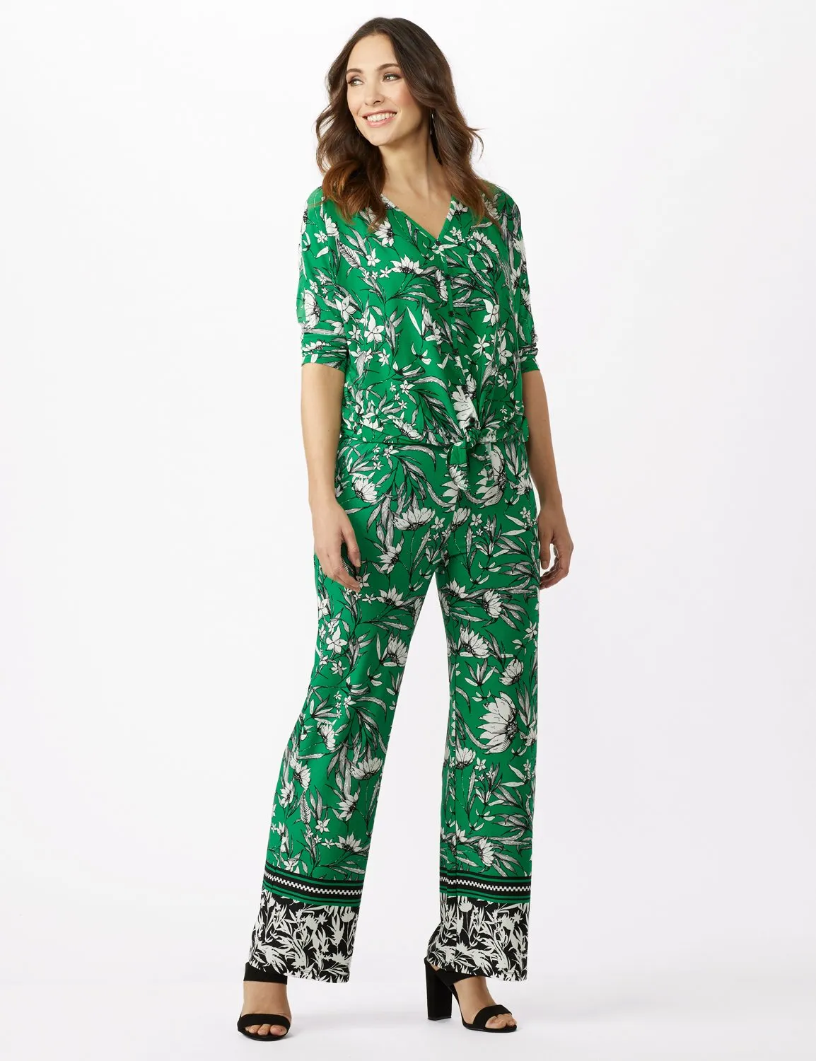 Knit Pull on Print Pant
