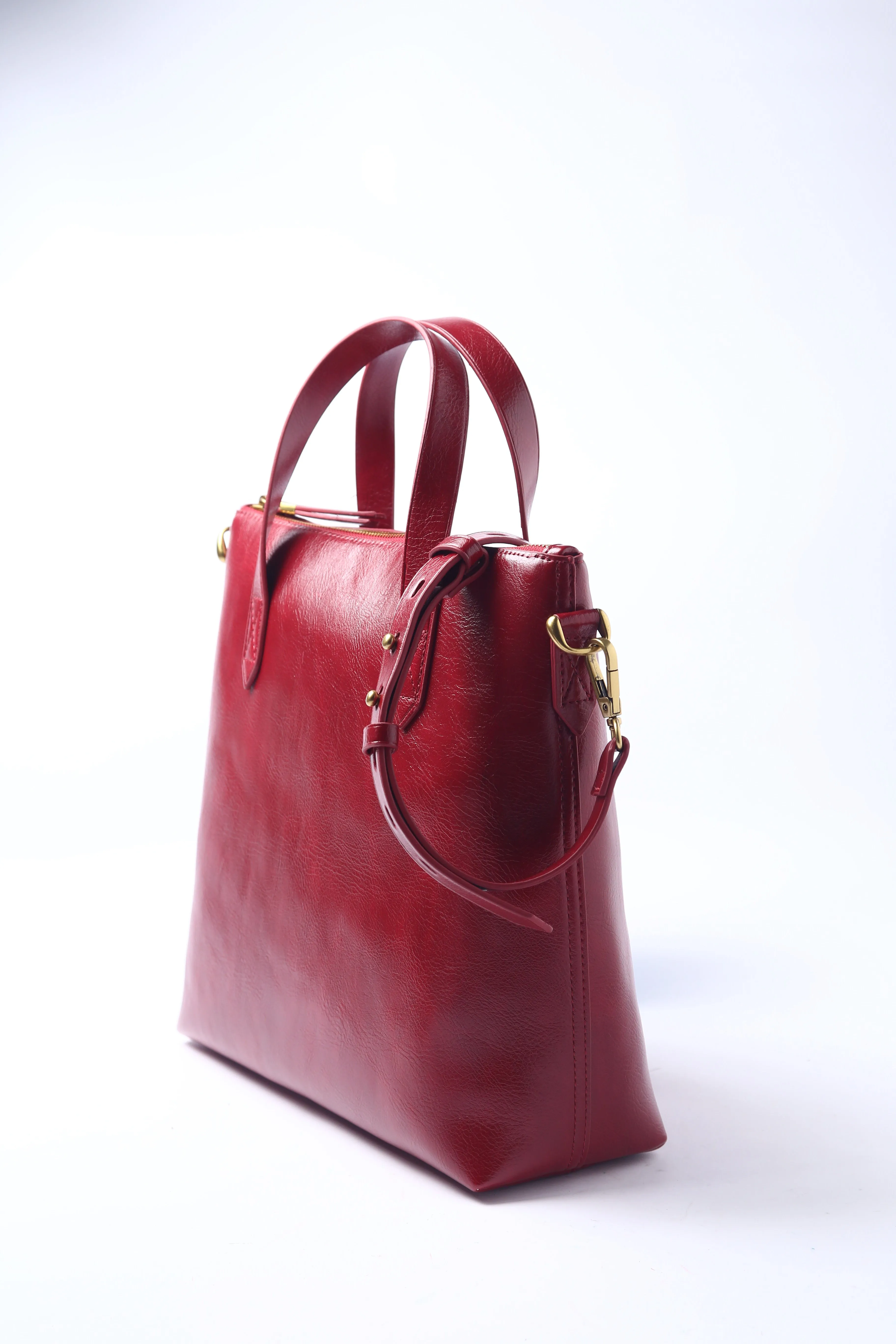 Mulled Wine PU Vegan Materials Large Tote Bag