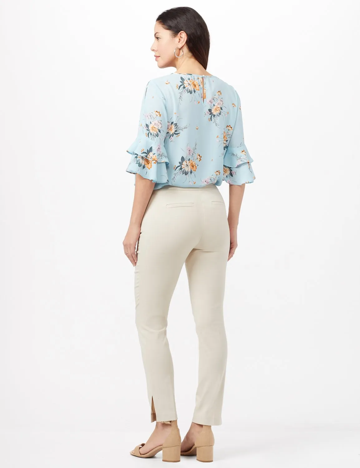 Pull-On faux Zipper Pocket Pants