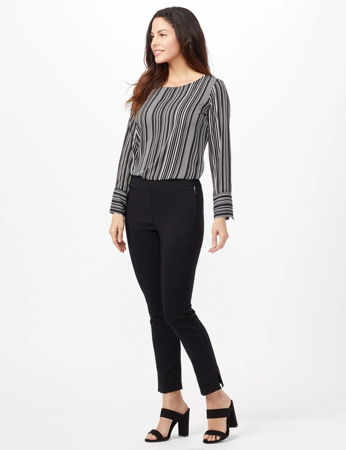 Pull-On faux Zipper Pocket Pants
